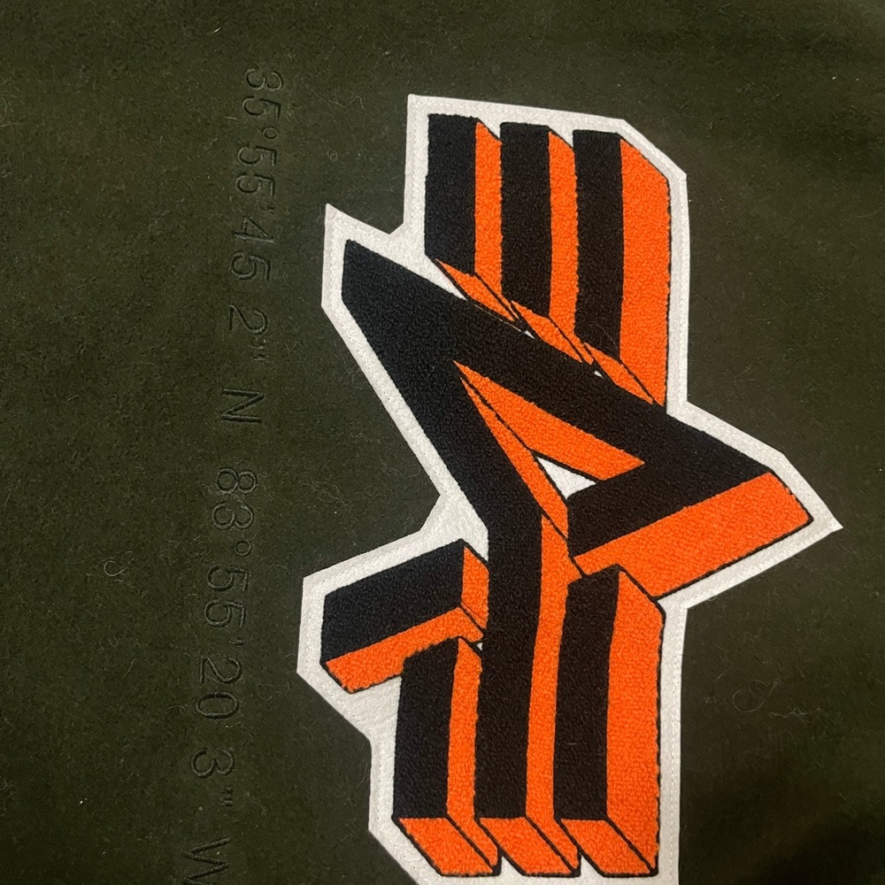 Alpha Industries Olive and Black Varsity Jacket - Picture 7 of 8